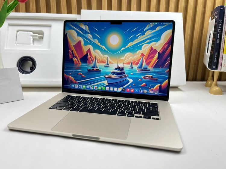 MacBook Air 15-inch M2 2023 Ram8GB SSD512GB Starlight Apple Care 14 May 2027 • 62593 รูปที่ 3