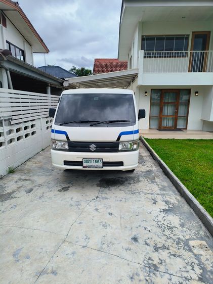 Suzuki Carry 2020 1.5 Pickup เบนซิน ไม่ติดแก๊ส เกียร์ธรรมดา ขาว