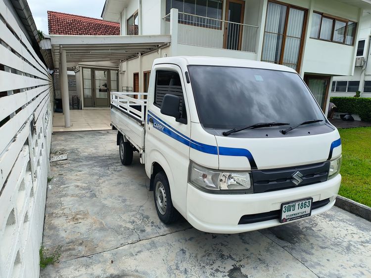Suzuki Carry 2020 1.5 Pickup เบนซิน ไม่ติดแก๊ส เกียร์ธรรมดา ขาว รูปที่ 4