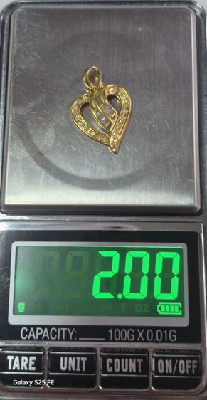 จี้หัวใจเพชรแท้ทอง 10k รูปที่ 12
