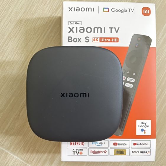 Xiaomi Mi Box S Gen3 สภาพใหม่มาก กล่องแอนดรอยด์ทีวี GOOGLE TV14 Global Version รองรับภาษาไทย