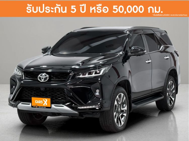 Toyota Fortuner 2021 2.4 LEGENDER 2WD AT Utility-car ดีเซล ไม่ติดแก๊ส เกียร์อัตโนมัติ ดำ
