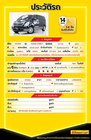 Hyundai Grand Starex 2011 2.5 VIP Utility-car ดีเซล ไม่ติดแก๊ส เกียร์อัตโนมัติ ดำ รูปที่ 2