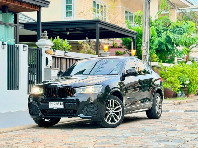 BMW X4 2018 2.0 xDrive20d M Sport 4WD Utility-car ดีเซล ไม่ติดแก๊ส เกียร์อัตโนมัติ ดำ