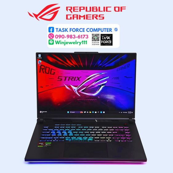 อื่นๆ วินโดว์ อื่นๆ อื่นๆ ใช่ (RTX 5070Ti) ASUS ROG STRIX G16 G614PR-RV003W - ECLIPSE GRAY