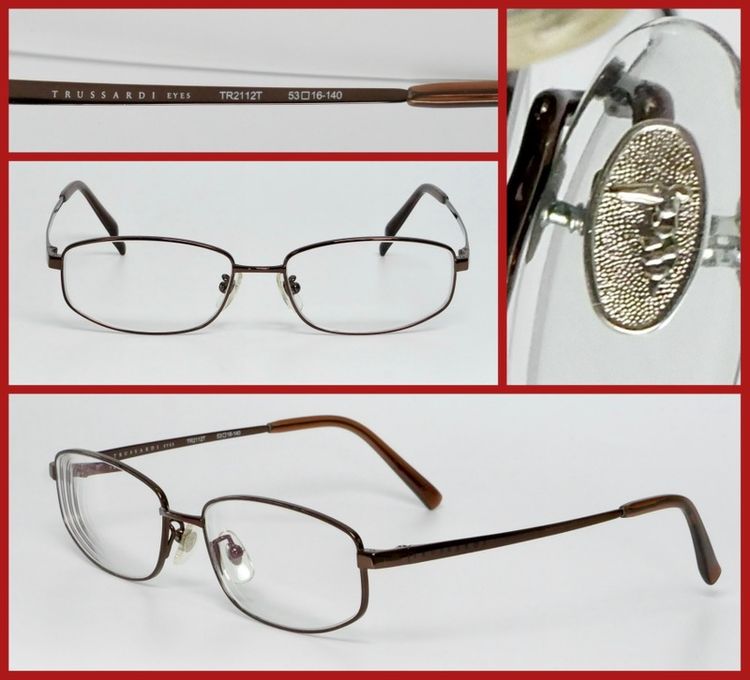 ⚠️เหมือนใหม่‼️กรอบแว่น TRUSSARDI▪️ Pure Titanium ของแท้