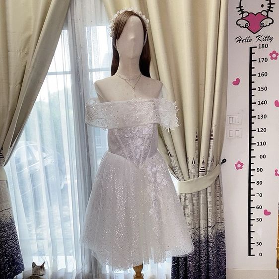ชุดแต่งงาน ชุดเจ้าสาว ชุดหมั้นสาว ไซส์ L-xl