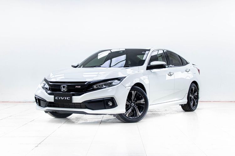 Honda Civic 2019 1.5 Turbo RS Sedan เบนซิน ไม่ติดแก๊ส เกียร์อัตโนมัติ ขาว