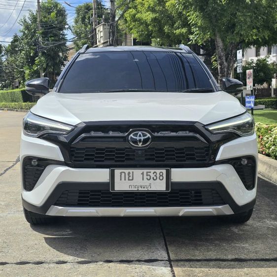 รถ Toyota Corolla Cross 1.8 Hybrid Premium Safety GR Sport สี ขาว