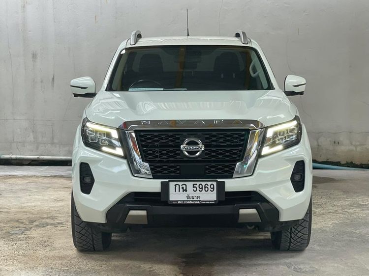 Nissan Navara 2021 2.3 Calibre V Pickup ดีเซล ไม่ติดแก๊ส เกียร์อัตโนมัติ ขาว รูปที่ 3