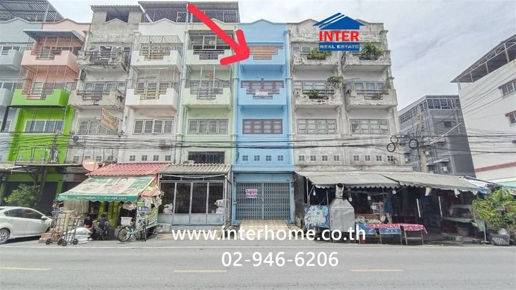 อาคารพาณิชย์ 4.5 ชั้น 16 ตร.ว. อาคารพาณิชย์ ใกล้สำนักงานเขตที่ดินจังหวัดนนทบุรี สาขาบางใหญ่ ถนนกาญจนาภิเษก บางใหญ่ นนทบุรี