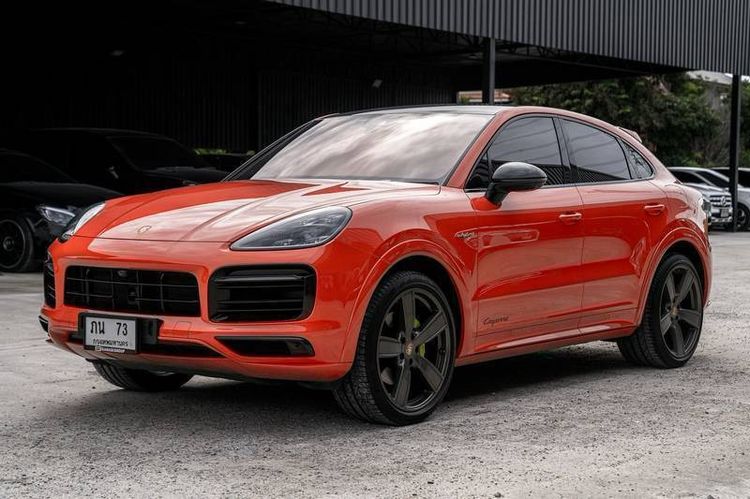 รถ Porsche Cayenne 3.0 E-Hybrid Coupé 4WD สี ส้ม