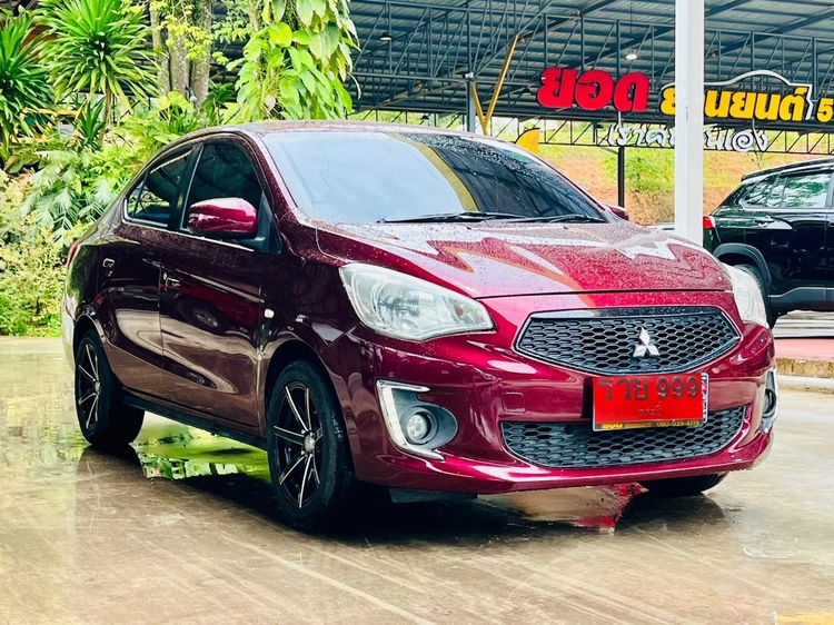 Mitsubishi Attrage 2019 1.2 GLX Sedan เบนซิน ไม่ติดแก๊ส เกียร์อัตโนมัติ แดง รูปที่ 3