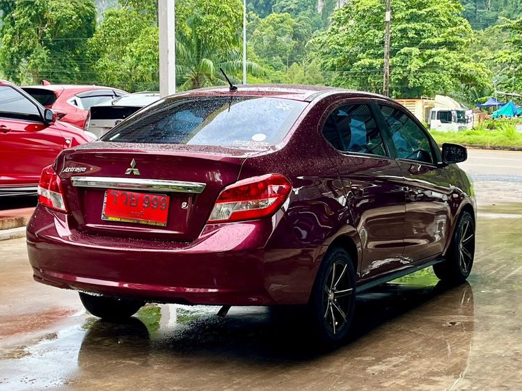 Mitsubishi Attrage 2019 1.2 GLX Sedan เบนซิน ไม่ติดแก๊ส เกียร์อัตโนมัติ แดง รูปที่ 4