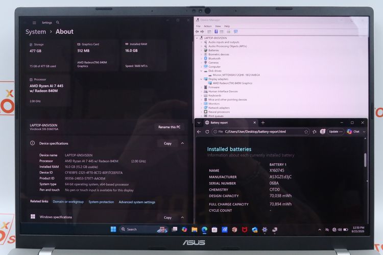 ASUS VIVOBOOK S16 Ryzen AI 7 445 RAM16.512GB รูปที่ 2