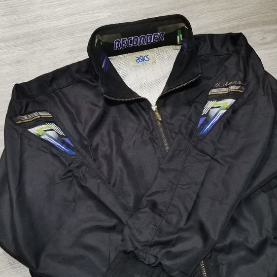 Vintage ASICS "RECORDER" Track Jacket (Made in Japan 🇯🇵) รูปที่ 3