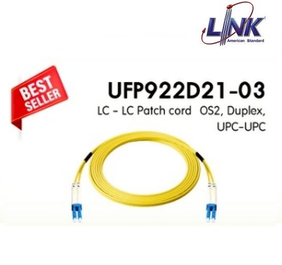 ขาย Link LC-LC Optic Patch Cord OS2 Single-mode UFP922D21-03 Fiber Optic ยาว 3 m