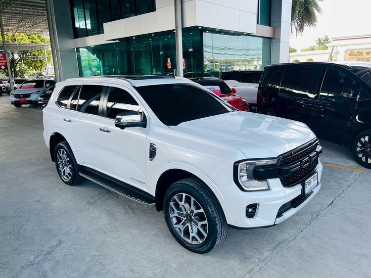 Ford Everest 2024 2.0 Bi-Turbo Titanium+ Utility-car ดีเซล ไม่ติดแก๊ส เกียร์อัตโนมัติ ขาว รูปที่ 2