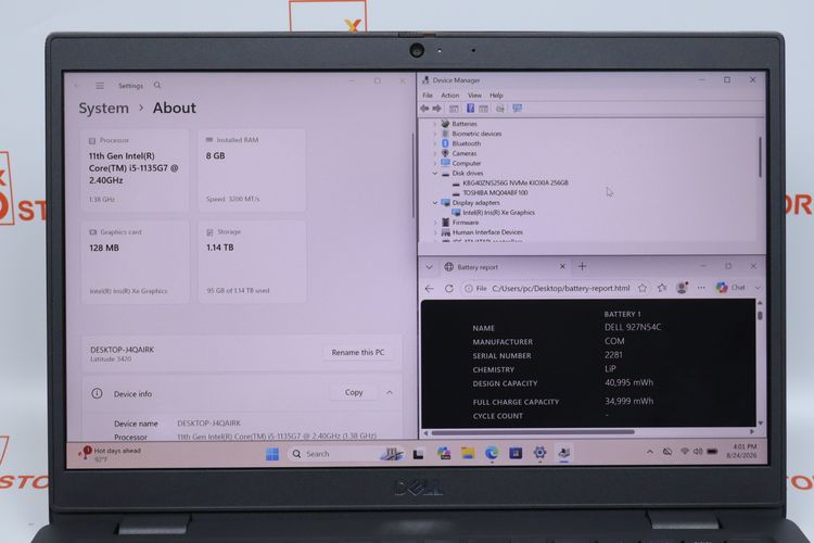 DELL LATITUDE 3420 Core i5-1135G7 RAM8.1TB รูปที่ 2