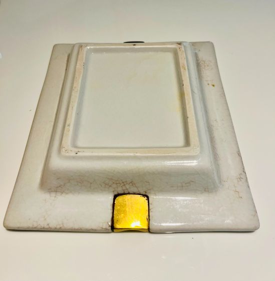 Vintage Blue White Porcelain Ashtray with Gilt Metal MountsH0tel de Paris MonteCarlo Provenance รูปที่ 4