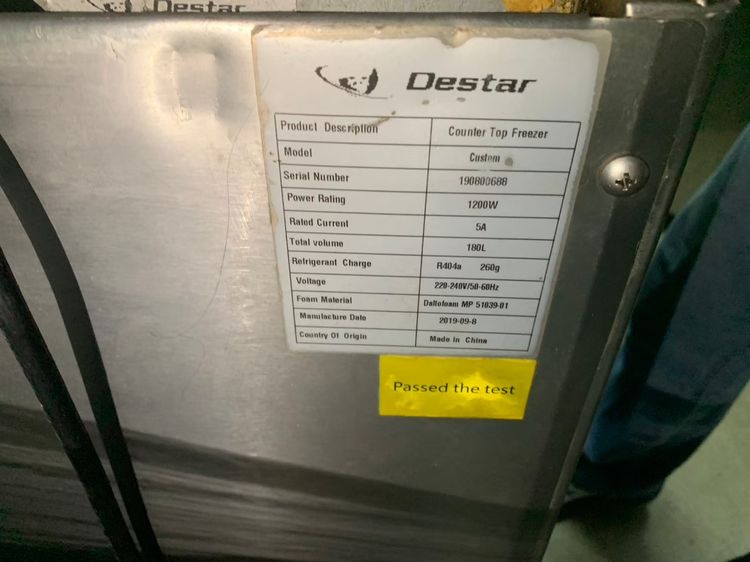 counter top freezer Destar brand รูปที่ 7