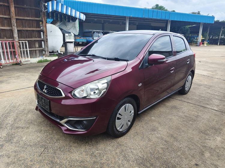 Mitsubishi Mirage 2016 1.2 GLX Sedan เบนซิน ไม่ติดแก๊ส เกียร์ธรรมดา ม่วง รูปที่ 3