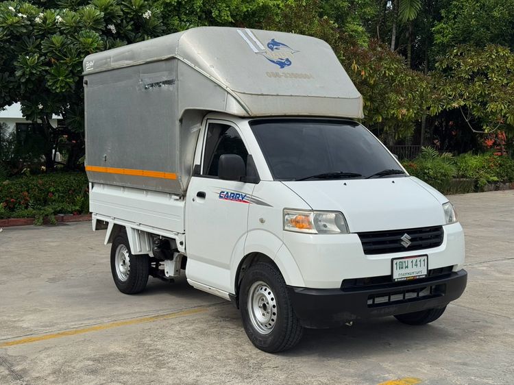 Suzuki Carry 2014 1.6 Pickup เบนซิน ไม่ติดแก๊ส เกียร์ธรรมดา ขาว รูปที่ 2