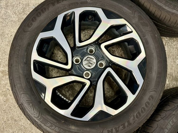 ล้อแม็ก SUZUKI SWIFT ขอบ 16” ถอดป้ายแดงยาง GOODYEAR 195-60R16 ปี 25 รถออกปี 26 ตุ่มหน้ายางยังอยู่ครบ รูปที่ 7