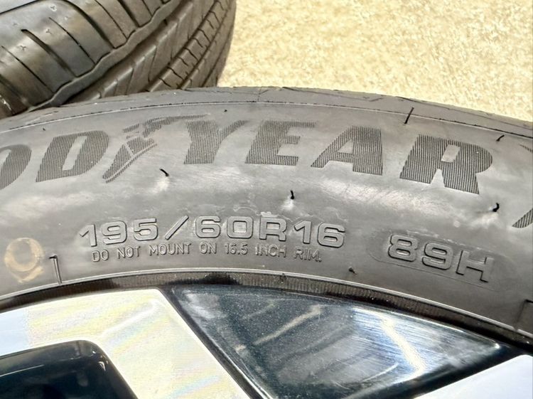 ล้อแม็ก SUZUKI SWIFT ขอบ 16” ถอดป้ายแดงยาง GOODYEAR 195-60R16 ปี 25 รถออกปี 26 ตุ่มหน้ายางยังอยู่ครบ รูปที่ 9