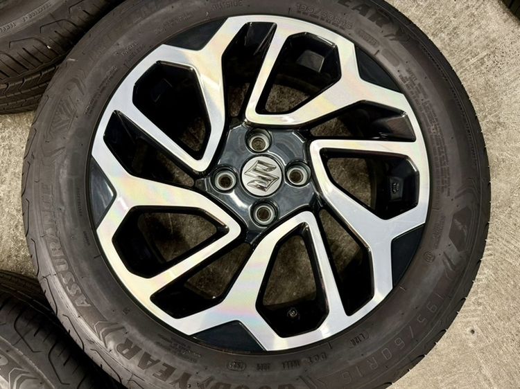 ล้อแม็ก SUZUKI SWIFT ขอบ 16” ถอดป้ายแดงยาง GOODYEAR 195-60R16 ปี 25 รถออกปี 26 ตุ่มหน้ายางยังอยู่ครบ รูปที่ 6