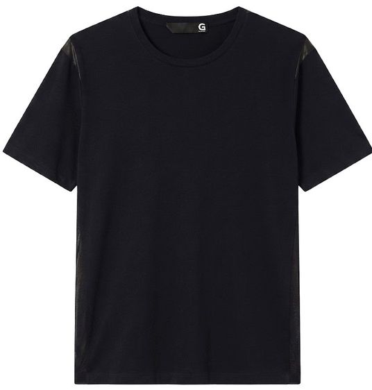 GIVENCHY Black T-Shirt with Gold G Medallion Logo