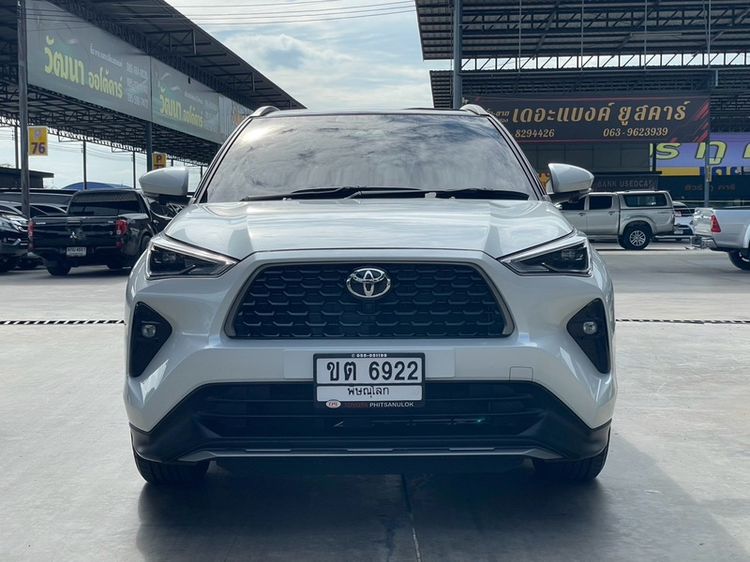 รถ Toyota Yaris Cross 1.5 HEV Premium Luxury สี ขาว