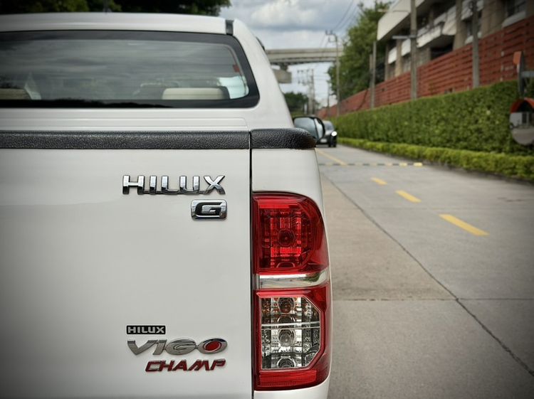 Toyota Hilux Vigo Champ 2011 Double Cab 3.0 G Pickup ดีเซล ไม่ติดแก๊ส เกียร์อัตโนมัติ ขาว รูปที่ 2