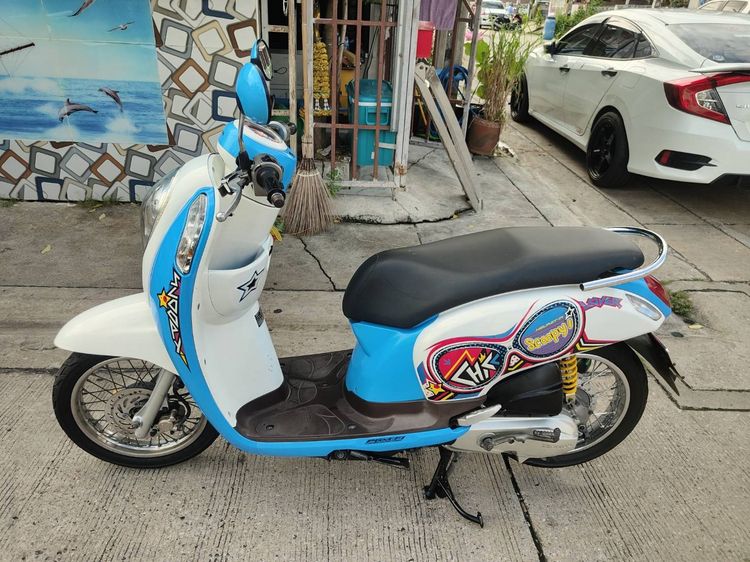 🛵ยังไงก็ขาย SCOOPY-i ปี 55 เครื่องดี สีสวย สตาร์ทมือ เล่มชุดโอนครบ+เปลี่ยนถ่ายน้ำมันเครื่องฟรี ส่งฟรี 30 กม. รูปที่ 2