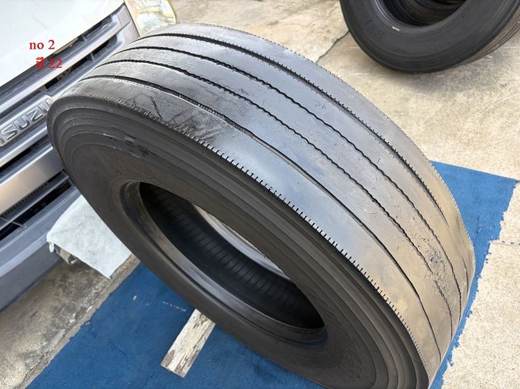 Bridgestone  11r22.5 รุ่นr157 เป็นยางเกรดแกะดอก ปี22 และ 25 รวม 3เส้น รูปที่ 8