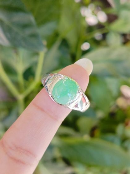 เงิน แหวนหยกแท้ JADEITE TYPE A