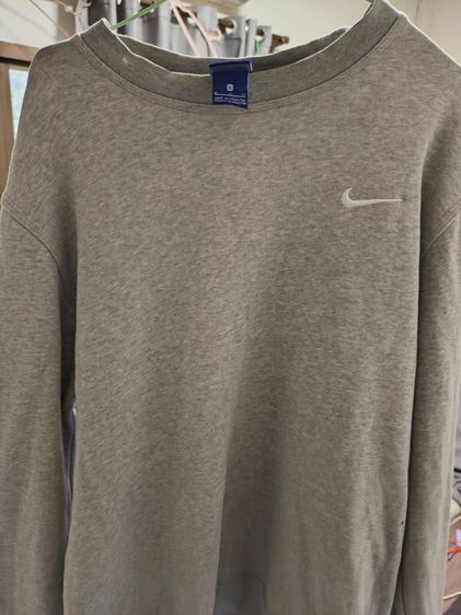 อื่นๆ สเวตเชิ้ต XL แขนยาว Nike Embroidered Side Swoosh Heather Gray Pullover Crewneck Sweatshirt X-Large