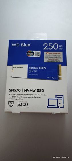 ที่เก็บข้อมูลและเมมโมรี่การ์ด SSD M.2 PCIe 250.GB WD Blue SN570