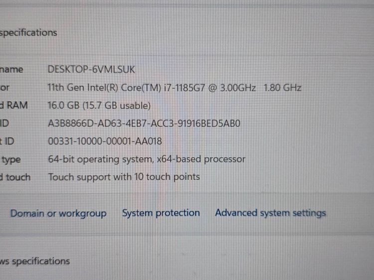 Dell latitube 7420 core i7 gen11 Ram 16 Gb M.2 512 Gb จอ 14 นิ้ว FHD ทัชสกรีน รูปที่ 15