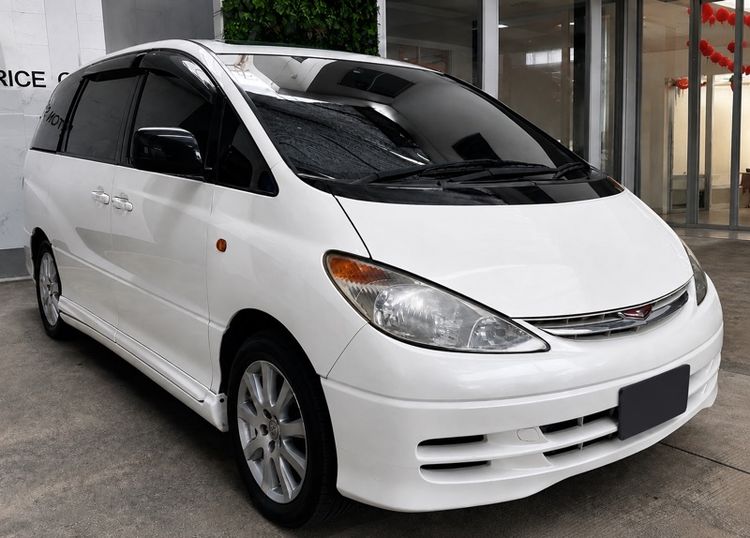 Toyota Estima 2000 2.4 G Van เบนซิน LPG เกียร์อัตโนมัติ ขาว