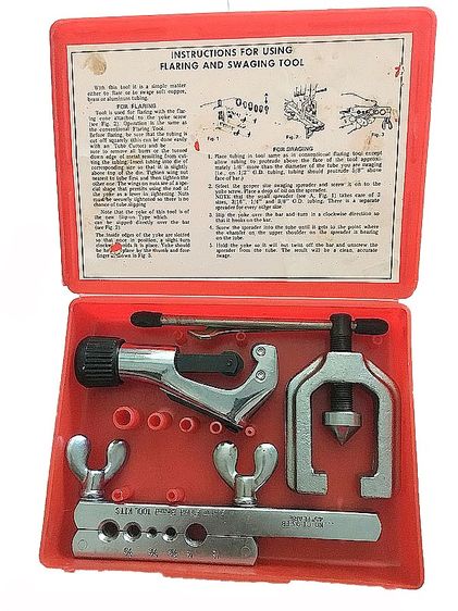 🛠️  ชุดบานท่อ-ขยายท่อทองแดงวินเทจ Asian First Brand TOOL KITS (สเปก 45° Flare)