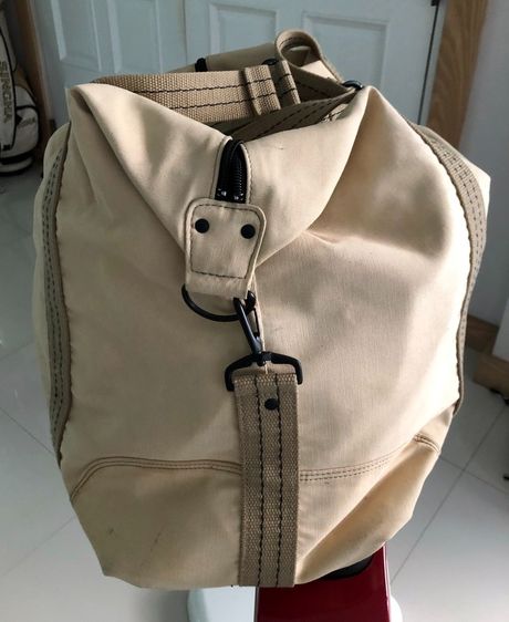 ⛵  กระเป๋าเดินทางดัฟเฟิลผ้าแคนวาส NAUTICA Canvas Duffle Bag สีครีมสวยสปอร์ต รูปที่ 6