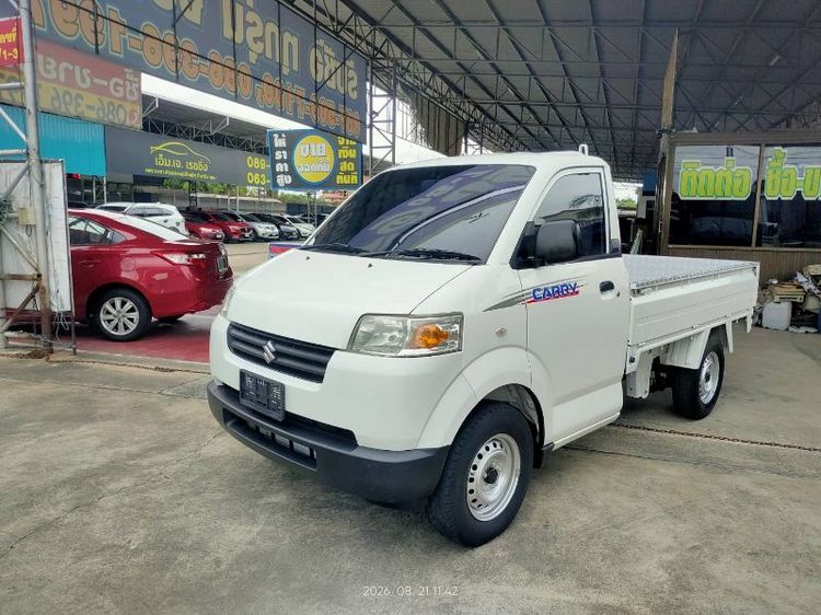 Suzuki Carry 2017 1.6 Pickup เบนซิน ไม่ติดแก๊ส เกียร์ธรรมดา ขาว
