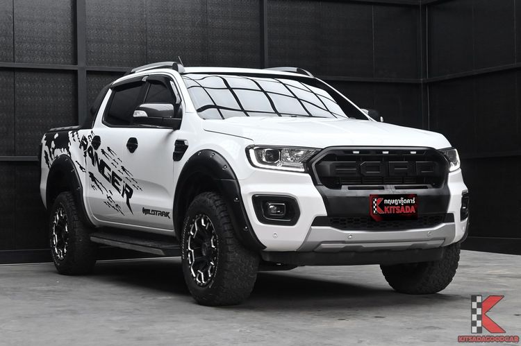 รถ Ford Ranger 2.0 Hi-Rider Wildtrak สี ขาว