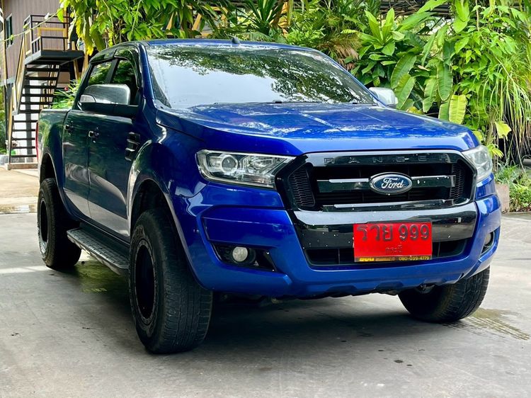Ford Ranger 2016 2.2 Hi-Rider XLT Pickup ดีเซล ไม่ติดแก๊ส เกียร์ธรรมดา น้ำเงิน