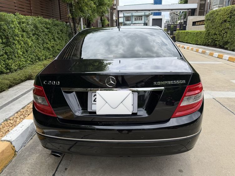 Mercedes-Benz C-Class 2009 C200 Kompressor Sedan เบนซิน ไม่ติดแก๊ส เกียร์อัตโนมัติ ดำ รูปที่ 2
