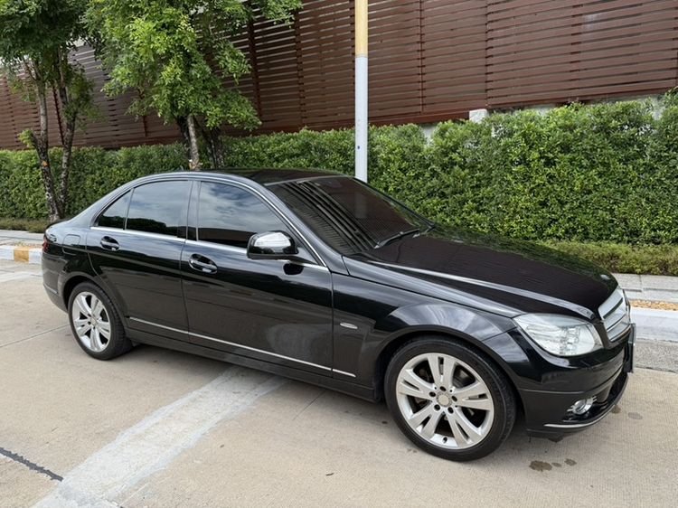 Mercedes-Benz C-Class 2009 C200 Kompressor Sedan เบนซิน ไม่ติดแก๊ส เกียร์อัตโนมัติ ดำ รูปที่ 4