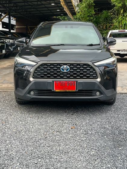 Toyota Corolla Cross 2021 1.8 Hybrid Premium Utility-car ไฮบริด ไม่ติดแก๊ส เกียร์อัตโนมัติ ดำ รูปที่ 2