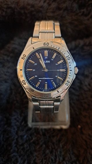 นาฬิกา ALBA Quartz Vintage หน้าปัดน้ำเงิน สายสเตนเลส 10 BAR