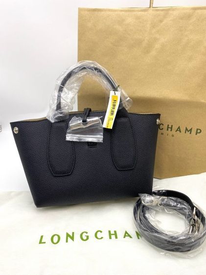 หนังแท้ หญิง กระเป๋าสะพายข้างlongchamp สีดำ